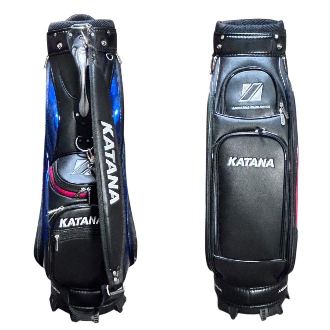 ✨未使用級✨ KATANA カタナ キャディバッグ 9.5型 PUレザー