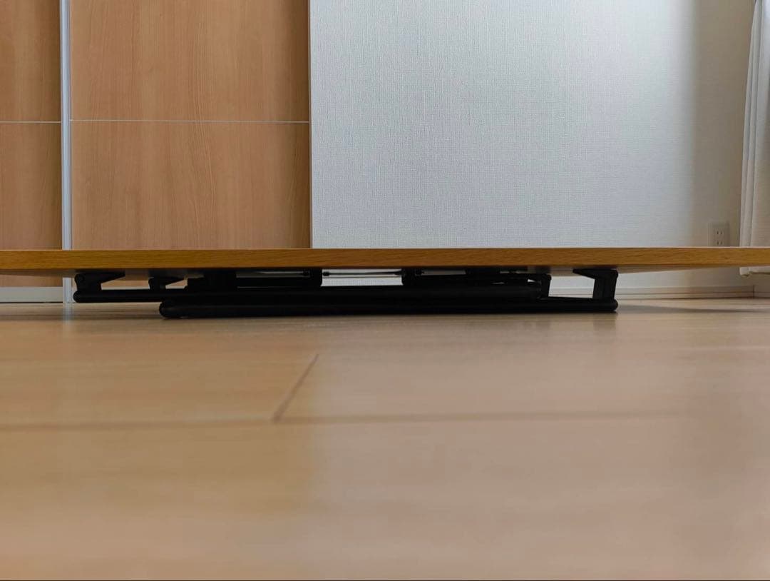 ★セール中　＜美品＞無印良品　木製折りたたみテーブル　オーク材突板　幅１２０ｃｍ