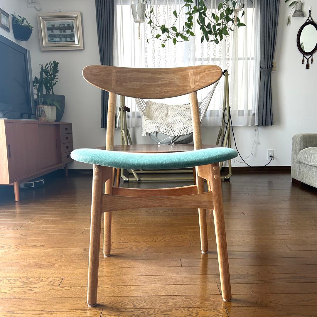 ハンス・J・ウェグナー リプロダクト品 ダイニングチェア 椅子 布張り