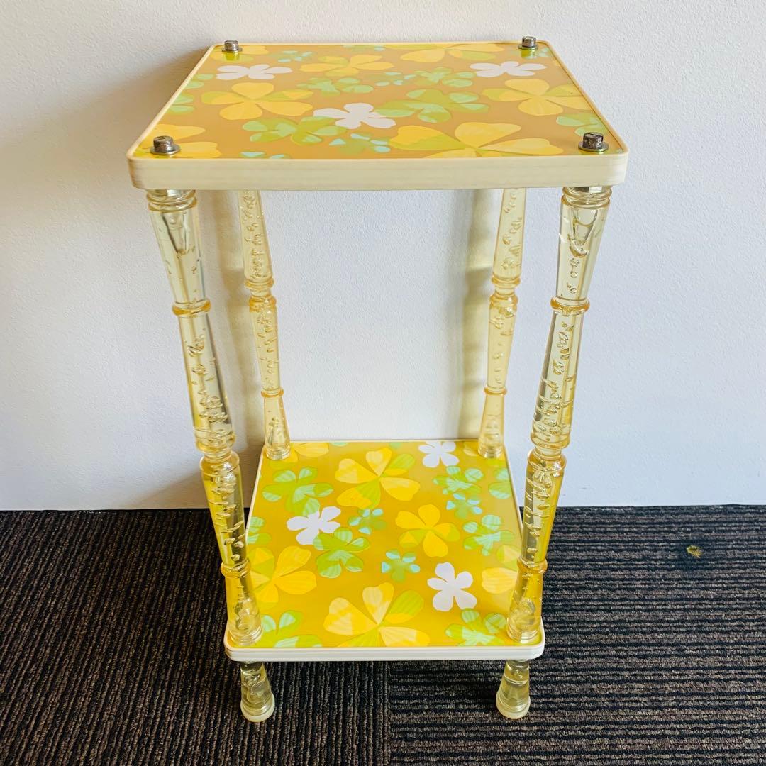 昭和レトロビンテージ花柄2段棚