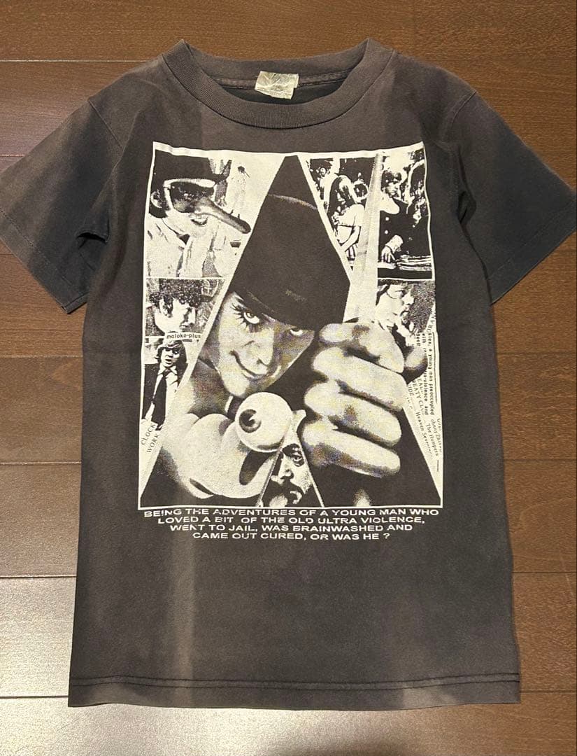 グラフィックプリント Tシャツ ダークグレー 半袖