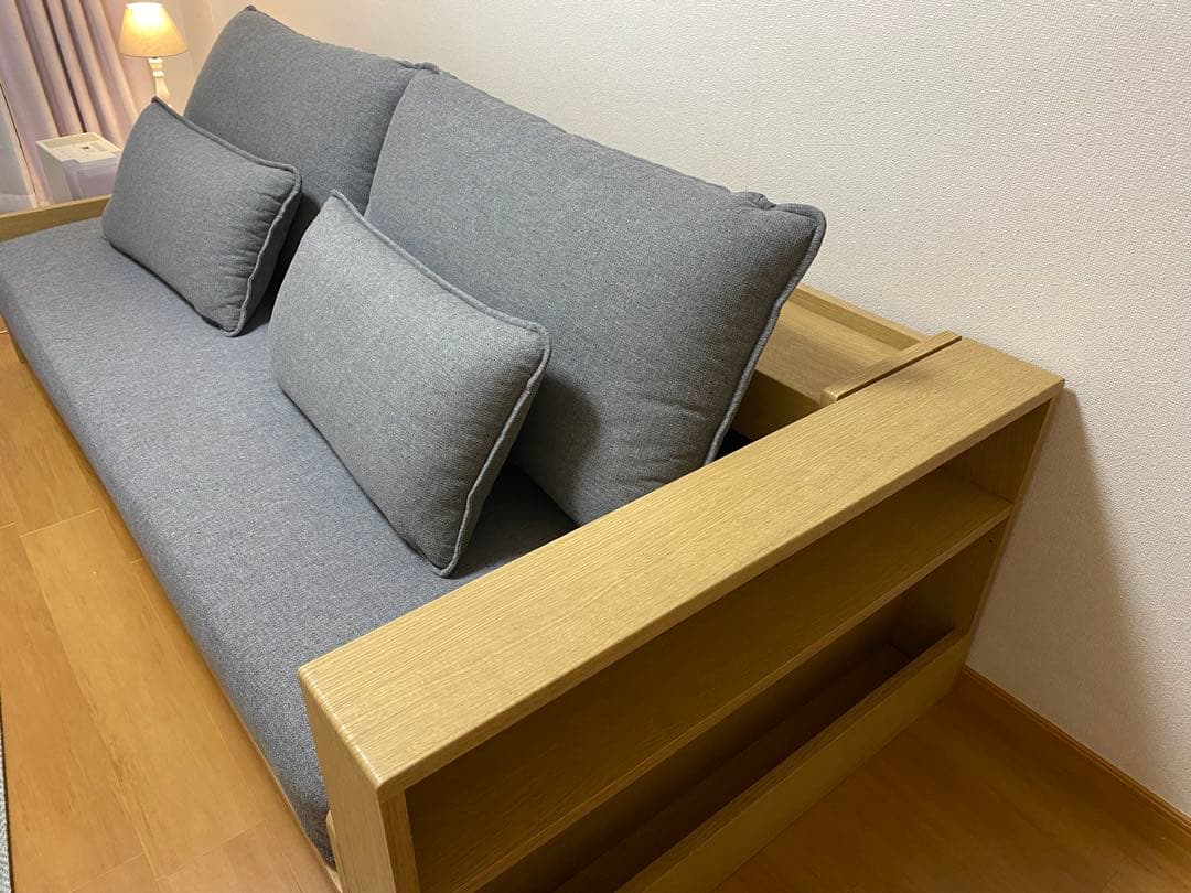 ニトリ　3wayソファベッド　 USBポート付き　サイドラック付き
