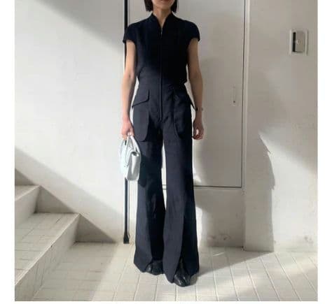 【美品】Mame Kurogouchi レーヨンヘンプジャンプスーツ 206