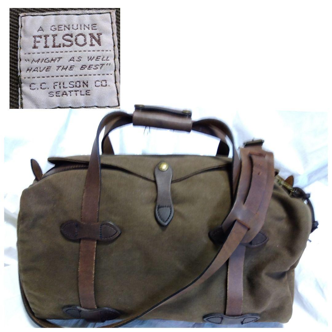 フィルソン ダッフル バッグ スモール ブラウン ショルダー 革