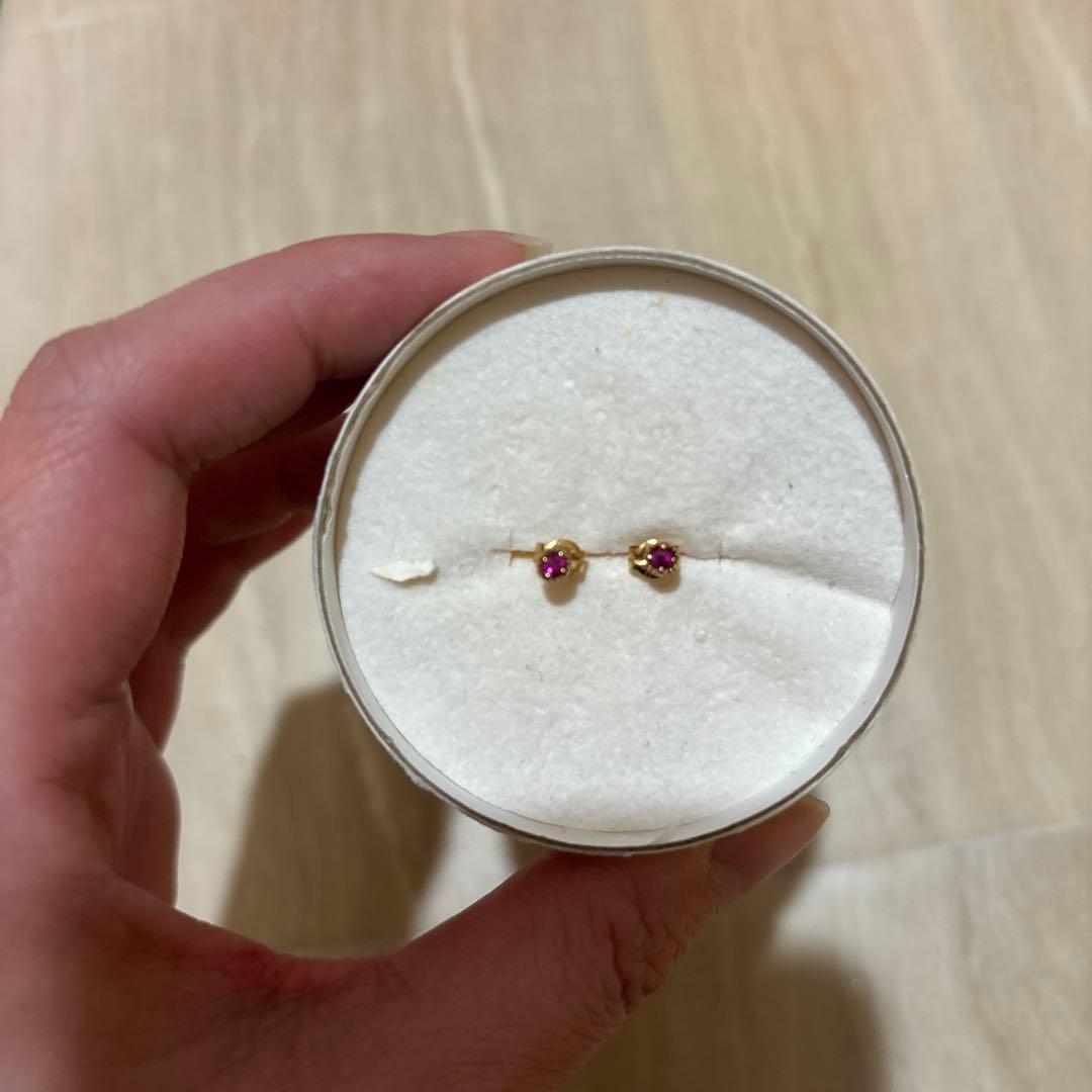 ete エテ　k10 ルビーピアス
