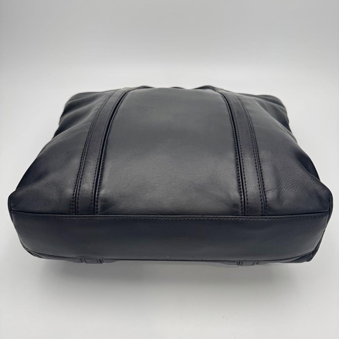 LOEWE ロエベ アナグラム ナッパレザー トートバッグ A4ギリギリ 黒