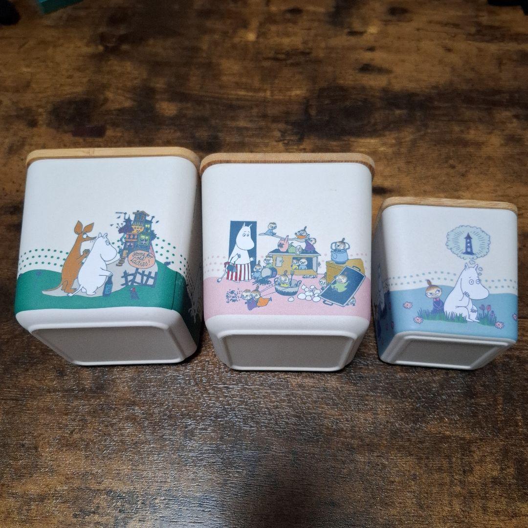 ムーミン 保存容器 3個セット バンブーコンテナ