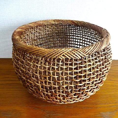 新品 あけびかご 中川原信一 光原社