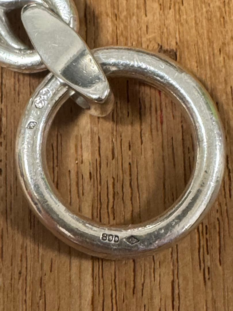 エルメス ブレスレット ヴィンテージ 希少 SV800 シェーヌダンクル