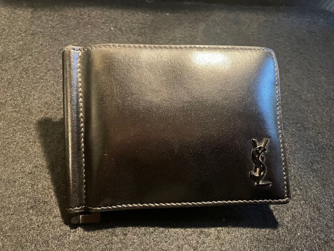 サンローランパリ　SAINT LAURENT PARIS 二つ折りマネークリップ