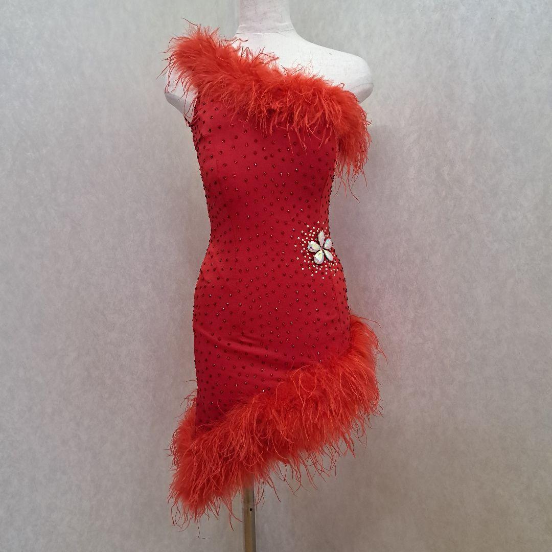 カズちゃん専用社交ダンスラテンドレス　レッドM　おすすめサイズS