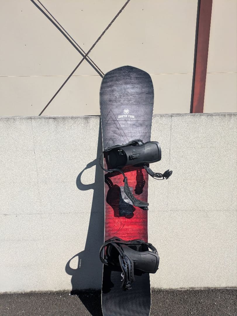 スノーボード ビンディング付き