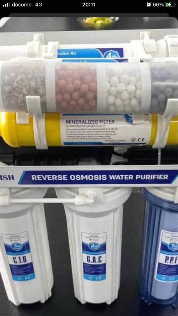 cafe・飲食店　美味RO水 逆浸透膜 浄水器　フルセット75ガロン 未使用