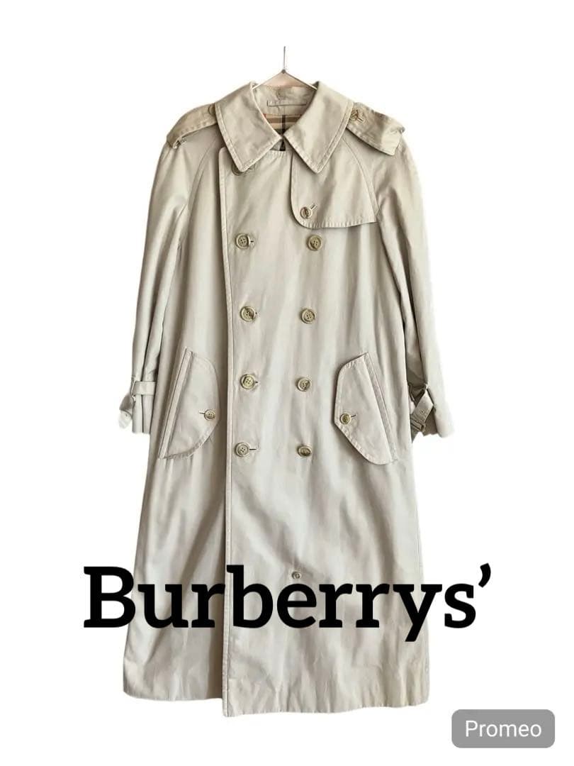 Burberrys’ ベージュ トレンチコート チェック裏地