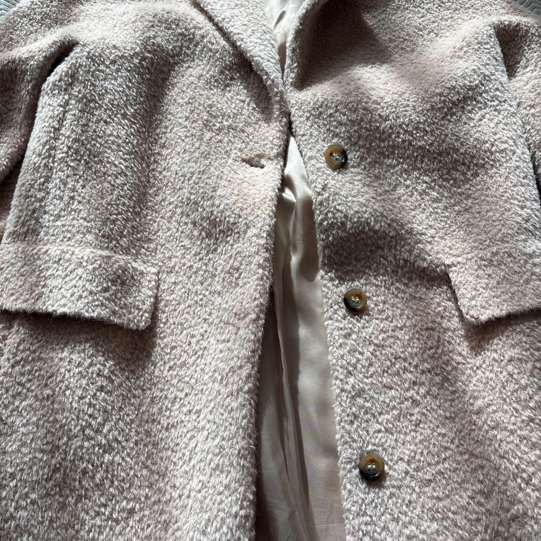 美品【レアカラー】Max Mara STUDIO テディーベアコートS ピンク