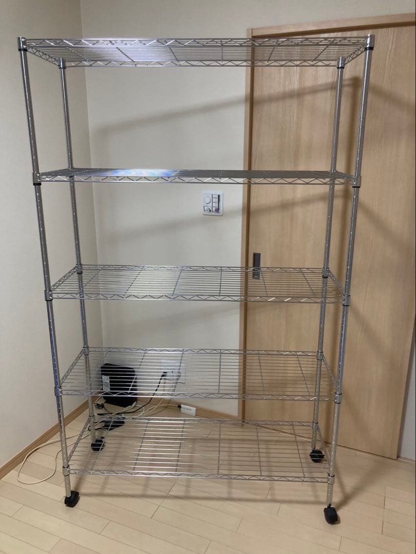 本日限定お値引き‼️ステンレスラック185cmキャスター付き