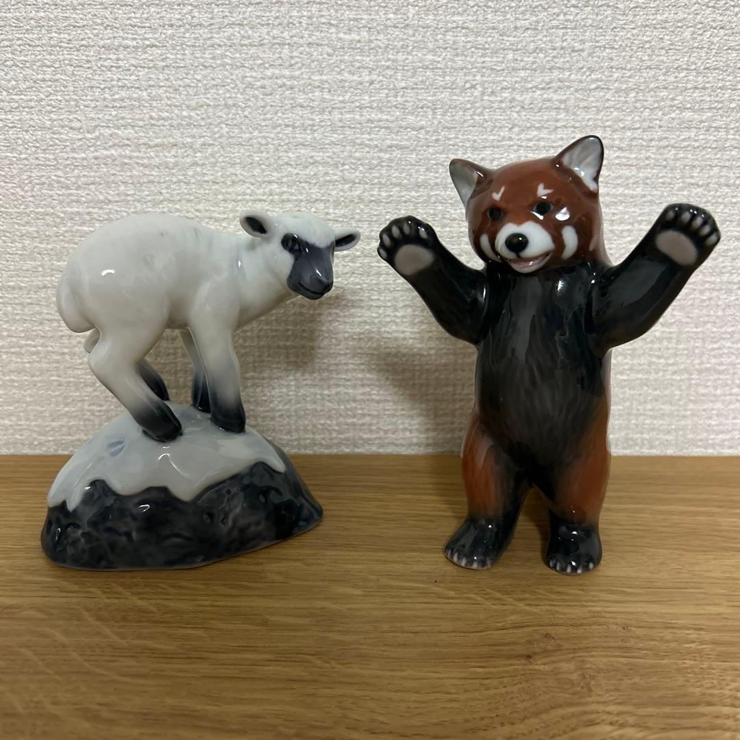 ロイヤル コペンハーゲン イヤーフィギュリン 2024 レッサーパンダ ひつじ
