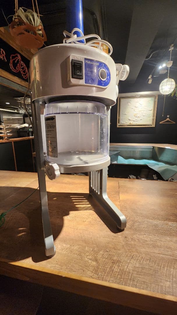 かき氷機 初雪 ブロックアイススライサー HB310B ベイシス 「業務用」