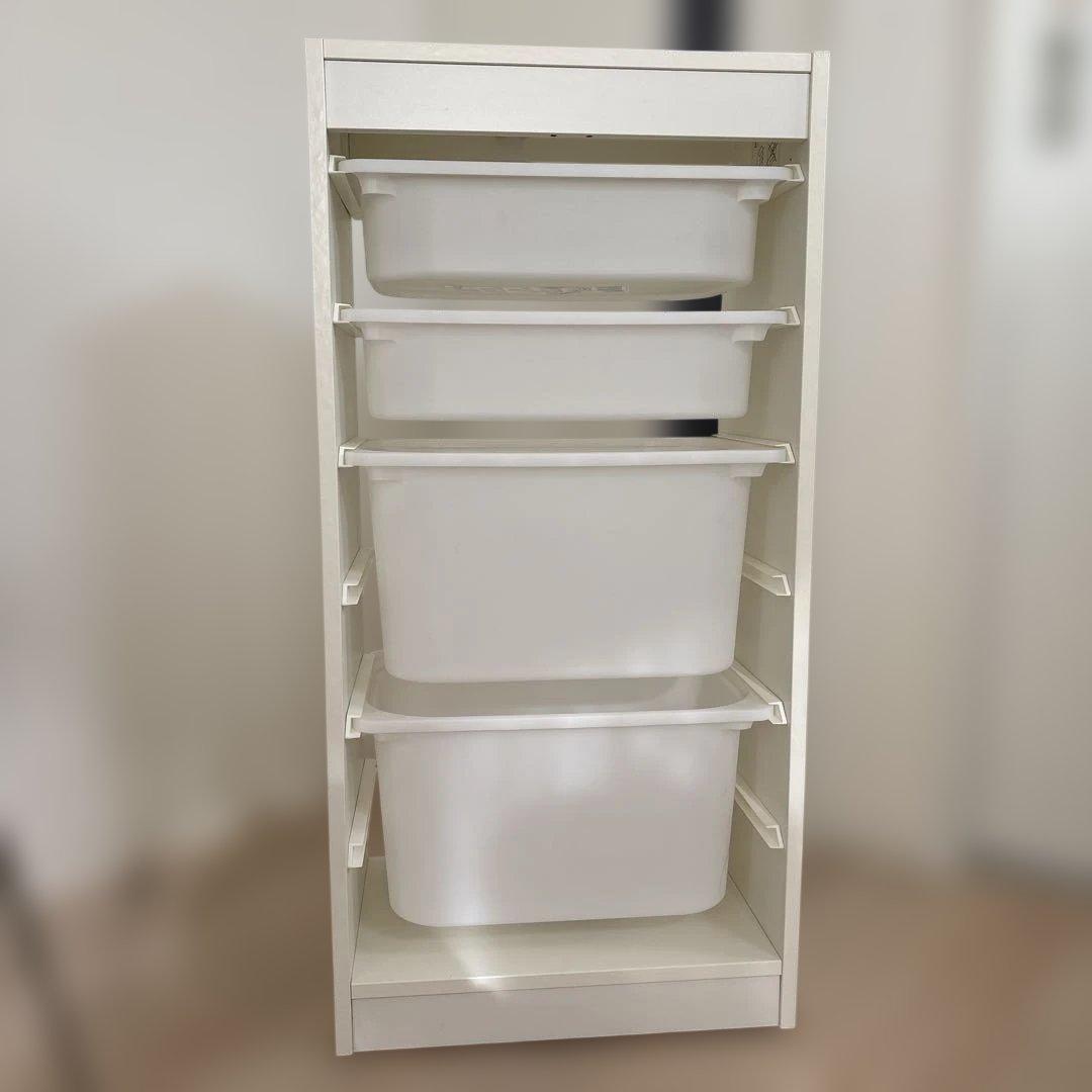 美品だけど訳あり　IKEA TROFAST & BOX4個　カゴおまけ付き