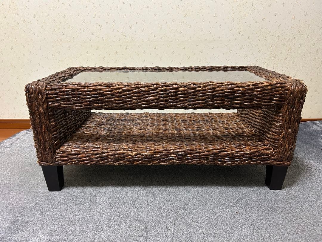 アバカ ガラステーブル(幅90)