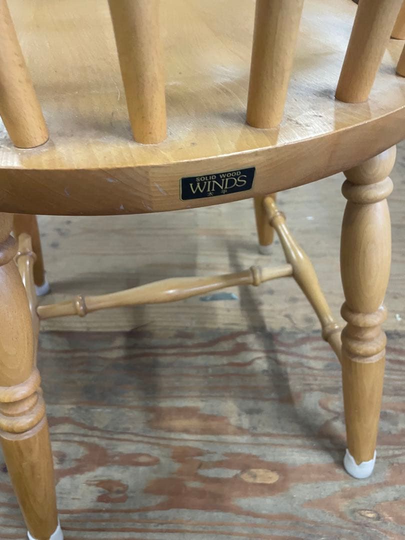 WINDS 太平家具　飛騨　木製　ダイニングチェア ウィンザーチェア　②