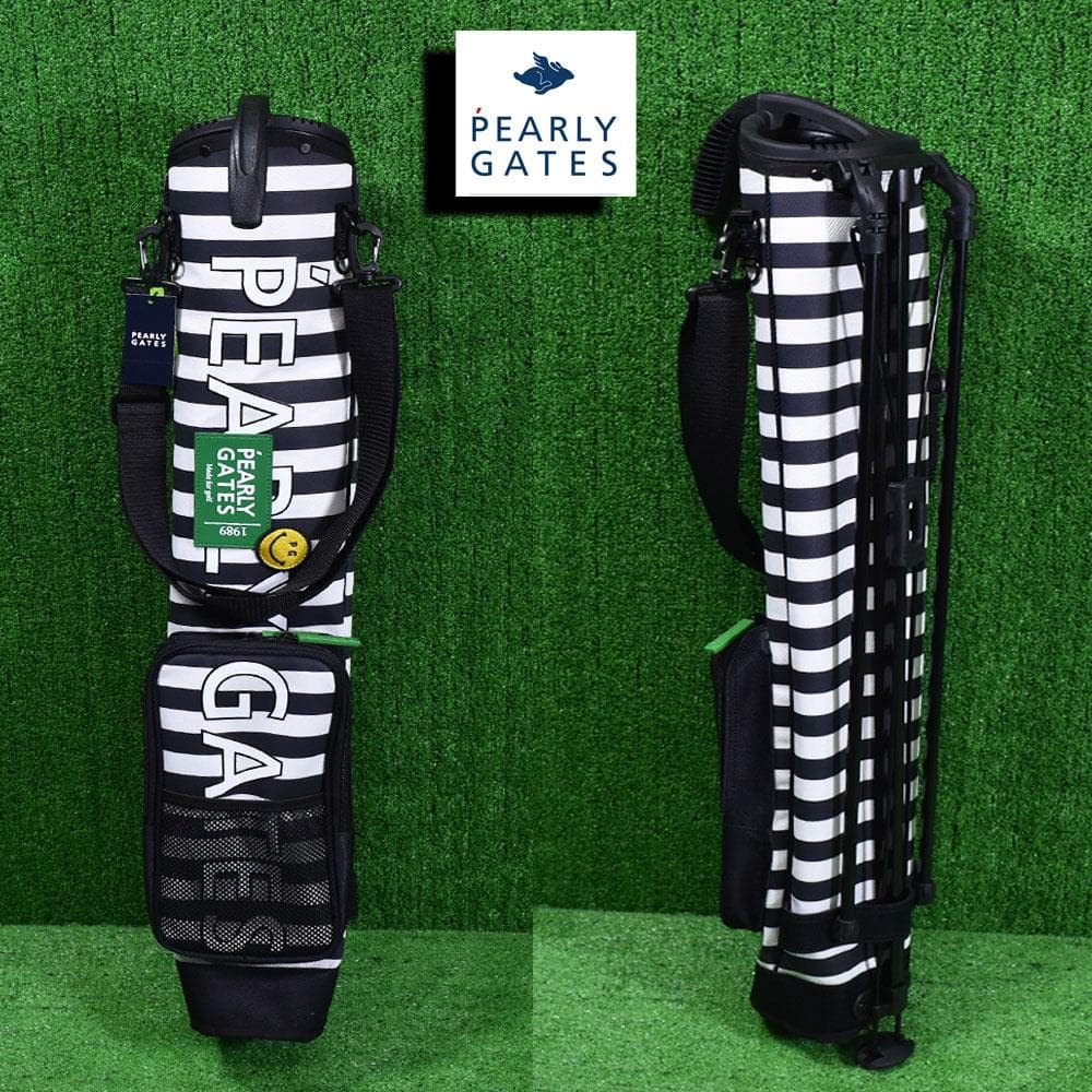 PEARLY GATES/パーリーゲイツ セルフスタンドケース【ボーダー】新品！