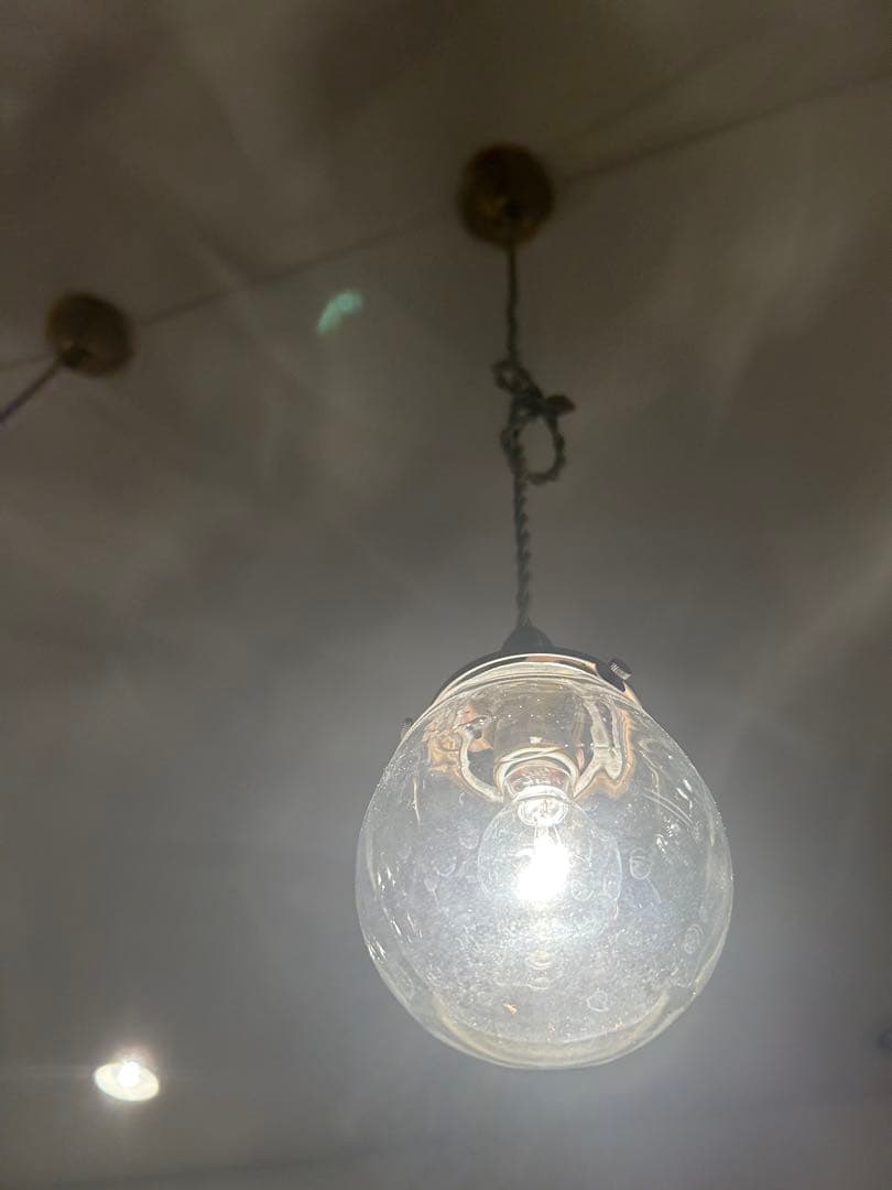 クリアガラス ペンダントライト 3灯