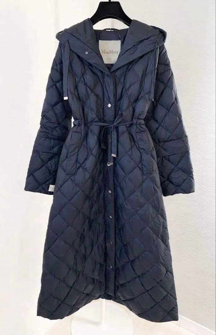 美品　マックスマーラ The Cube フーデッドダウンコート