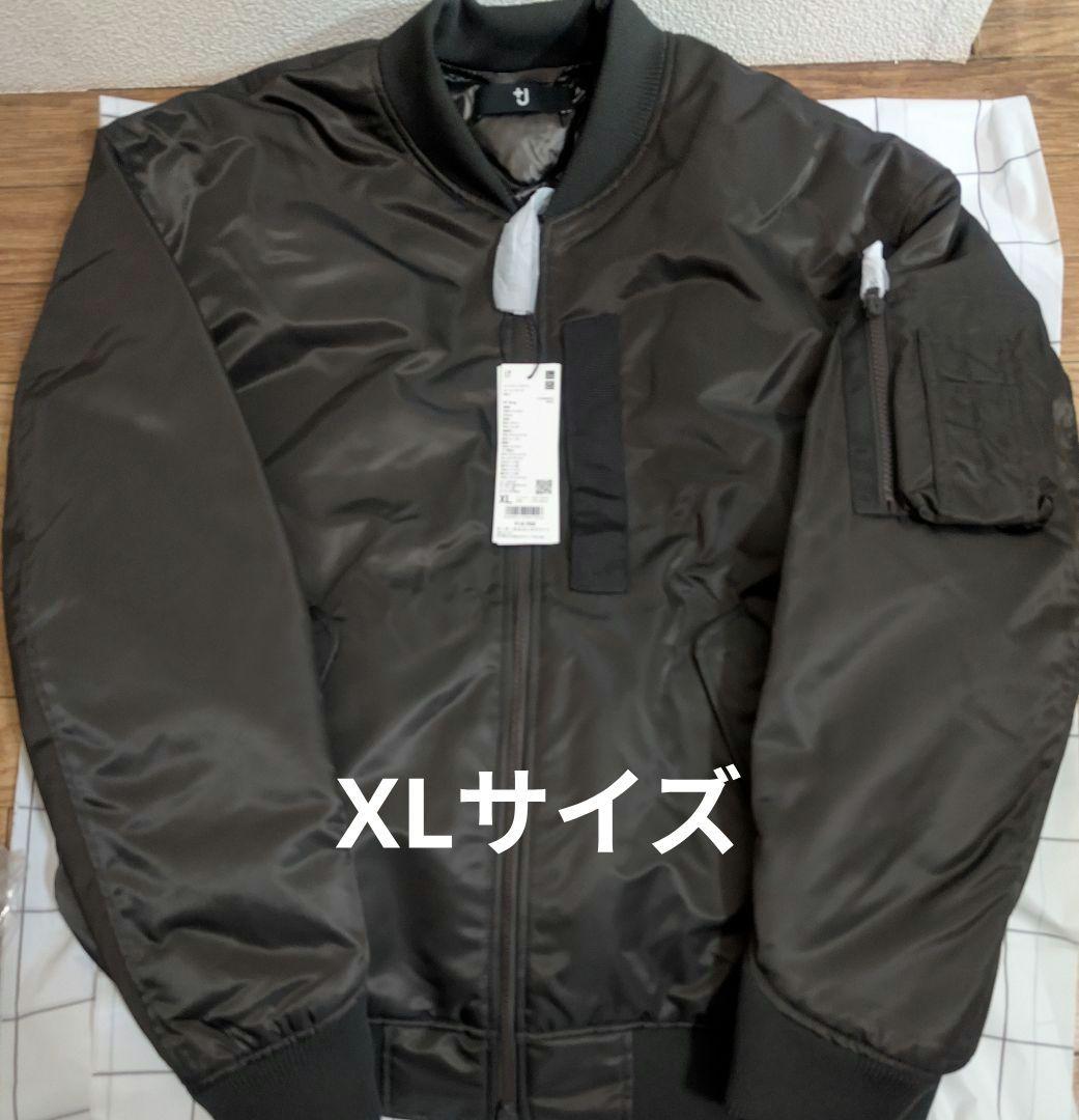 UNIQLO +J ハイブリッドダウンオーバーサイズMA-1 グレー　XL