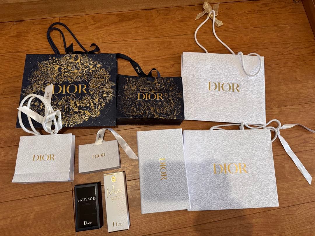 Dior ギフト用ショップ袋 ボックス箱 ショッパー SAUVAGE空箱