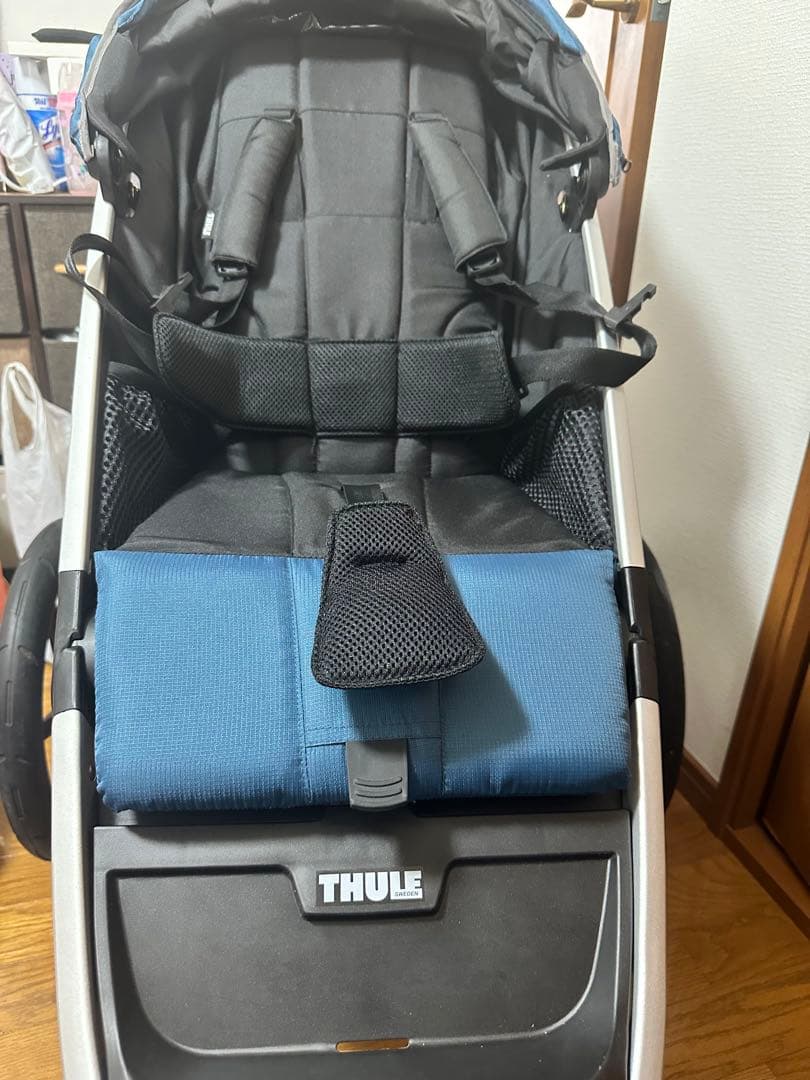 THULE ジョギング用ベビーカー 青 Jogging stroller