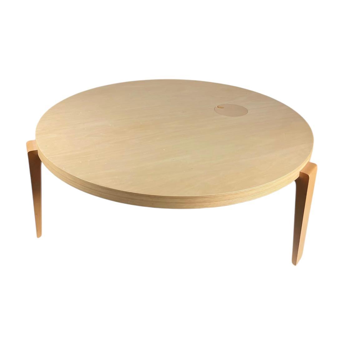 HR464 【レアデザイン】日進木工 nissin KO-DAI 丸テーブル