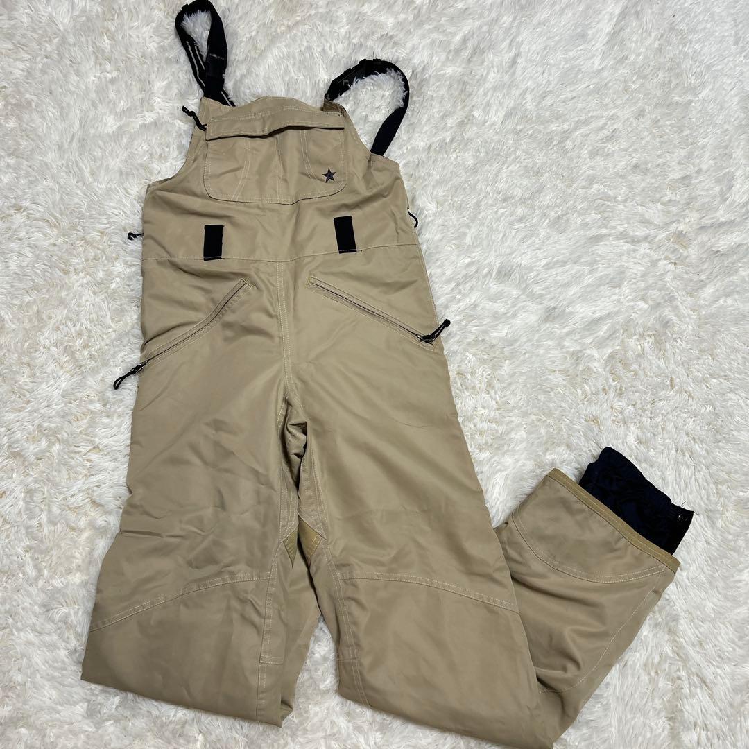 美品　Burton バートン　ビブパンツ　ベージュ