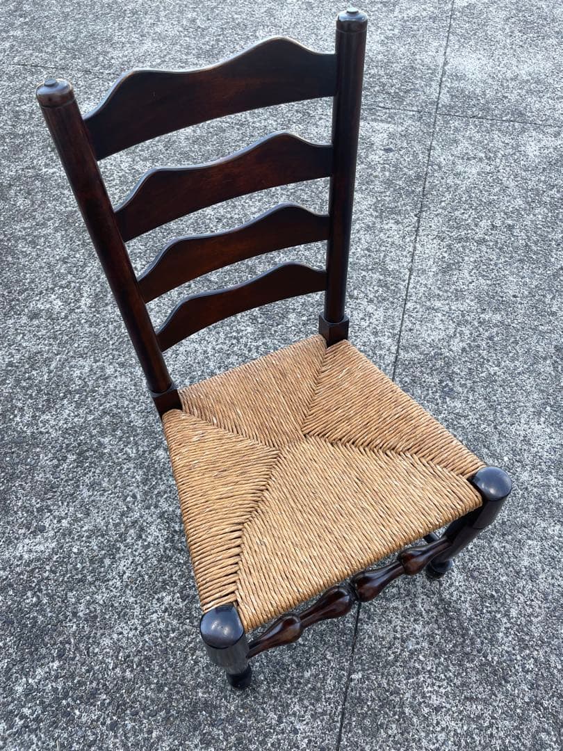 松本民芸家具 #23型ラダーバックチェア② ラッシ