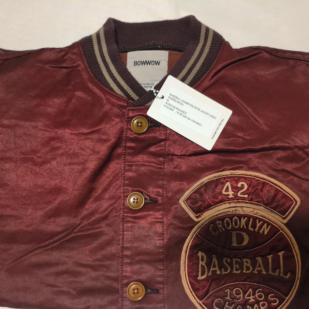 新品■BOWWOW BASEBALL CHAMPION SATIN JACKET