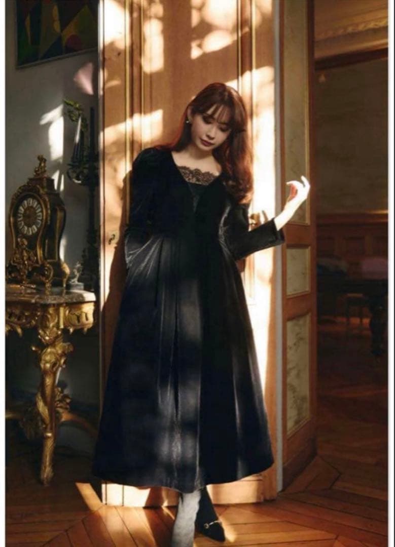 ワンピース herlipto Royce Velour Long Dress