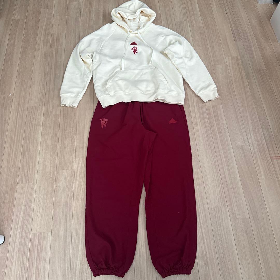 マンチェスター ユナイテッドLIFESTYLERフーディー ウーブンパンツセット