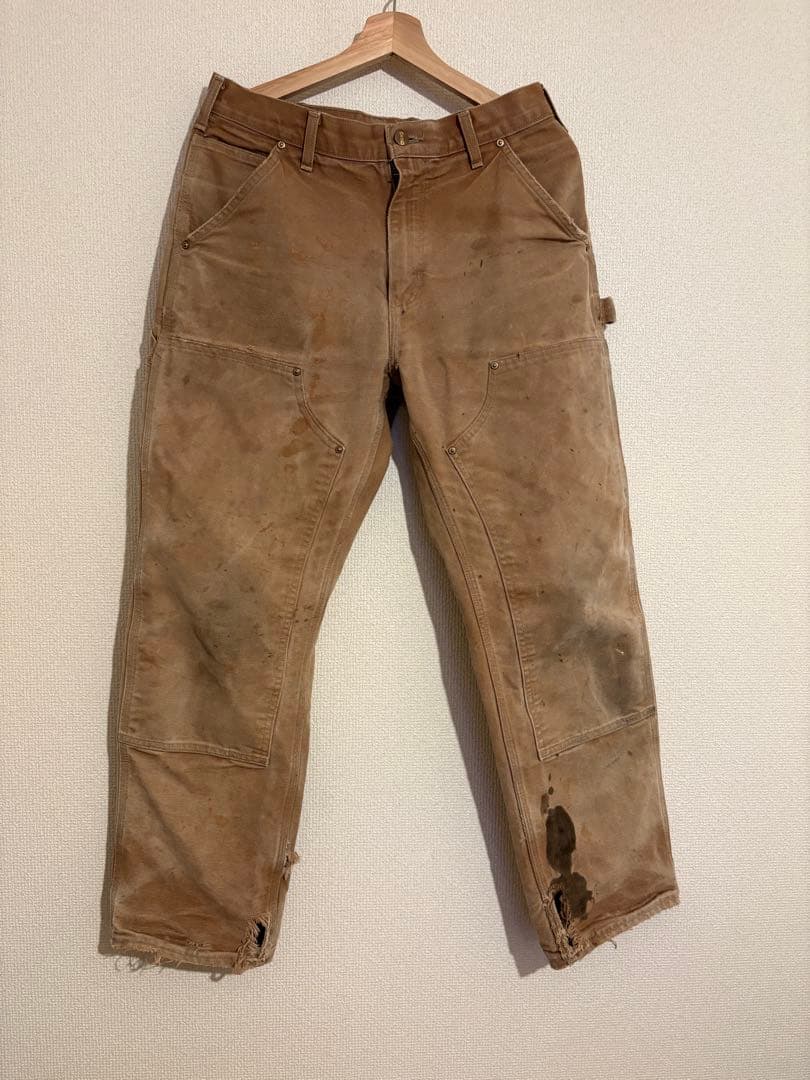 に*ん様 80s Carhartt ダブルニーパンツ 襤褸 ボロ 雰囲気系 w3