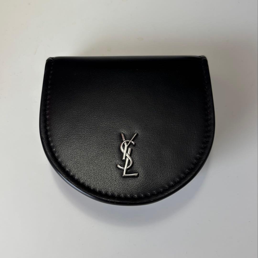 もりかん様【超美品】SAINT LAURENT 黒レザーケース