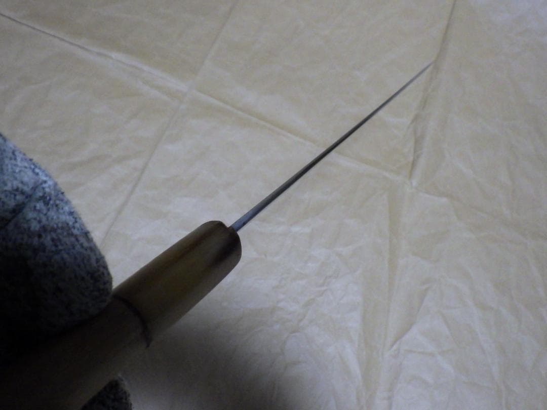 本焼★正本総本店/純日本鋼フグ引き包丁刃渡り270ｍｍ★　　209