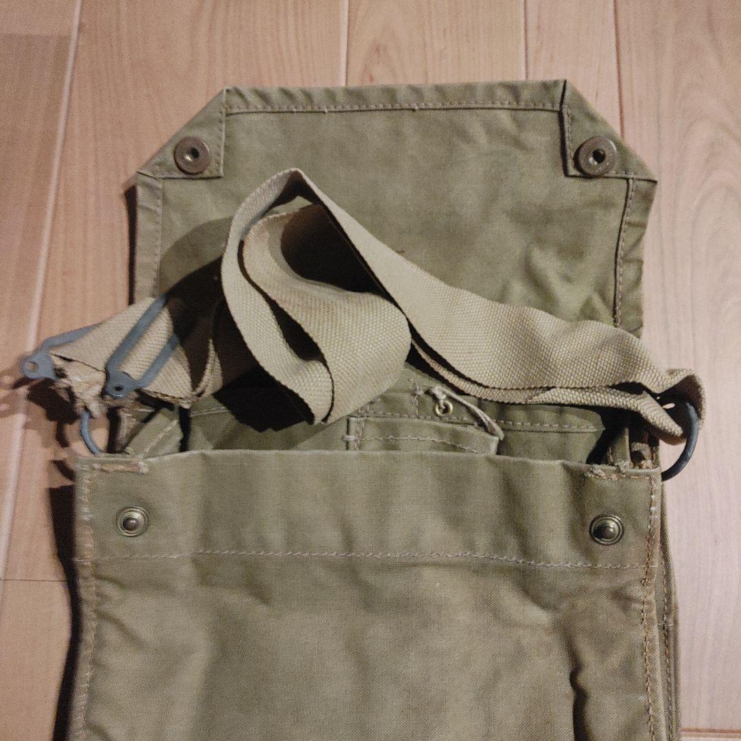 イギリス軍 実物 MkⅦ ガスマスクバッグ (インディ・バッグ)