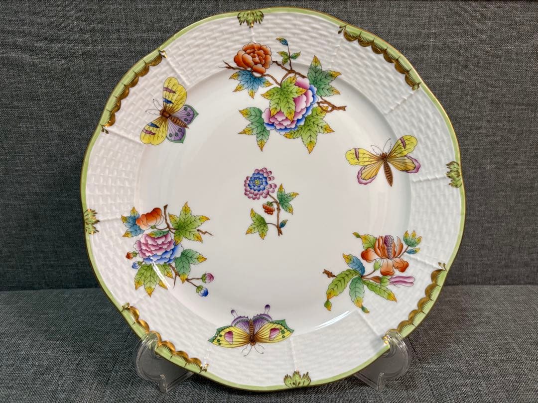 cat ♥ヘレンド ヴィクトリアブーケ25cmプレート皿