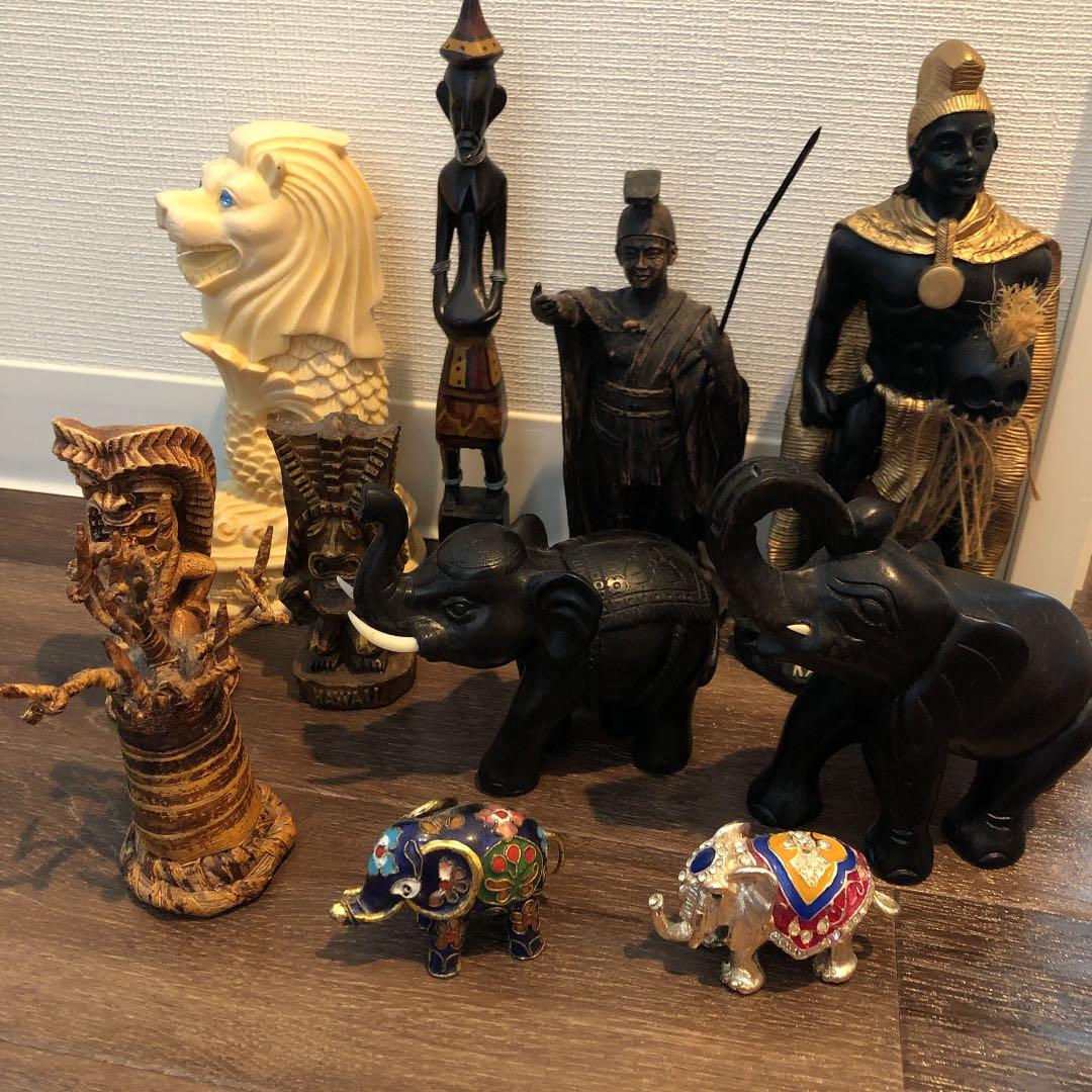 ハワイ・タイ・マレーシア置物(お土産)