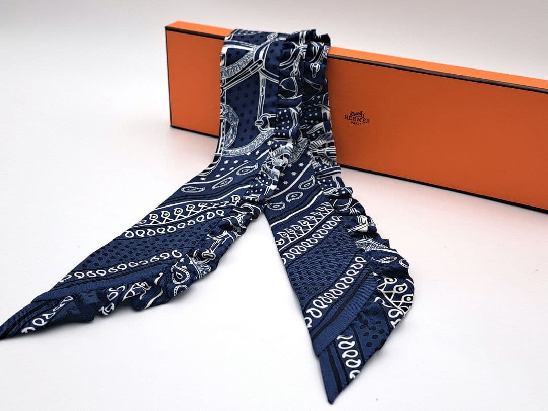 HERMES　エルメス　ツイリー　フリル　エプロンドール