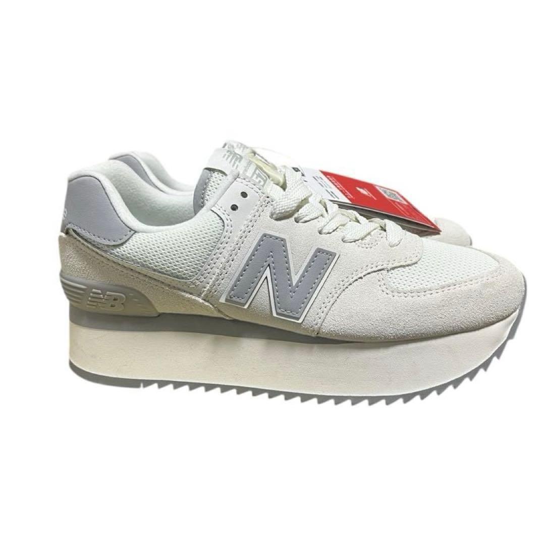 ニューバランス　574 厚底　WL574ZJP ホワイト　25.0 新品