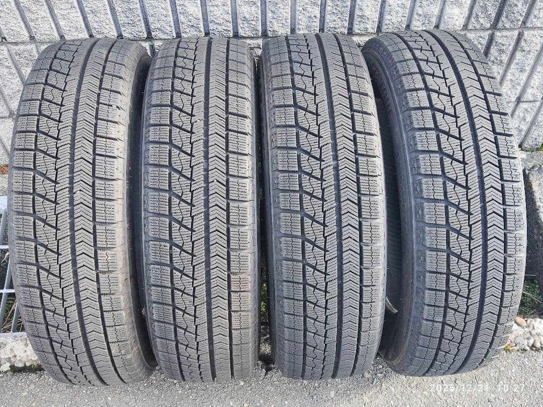 9部山　ブリヂストン スタッドレス 155/65R14 75Q 2019年製