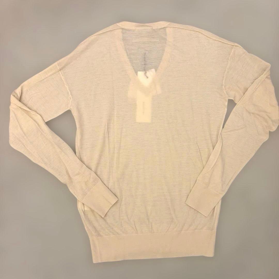 BLAMINK ブラミンク ニットソー 長袖Tシャツ 36 ベージュ 新品タグ付