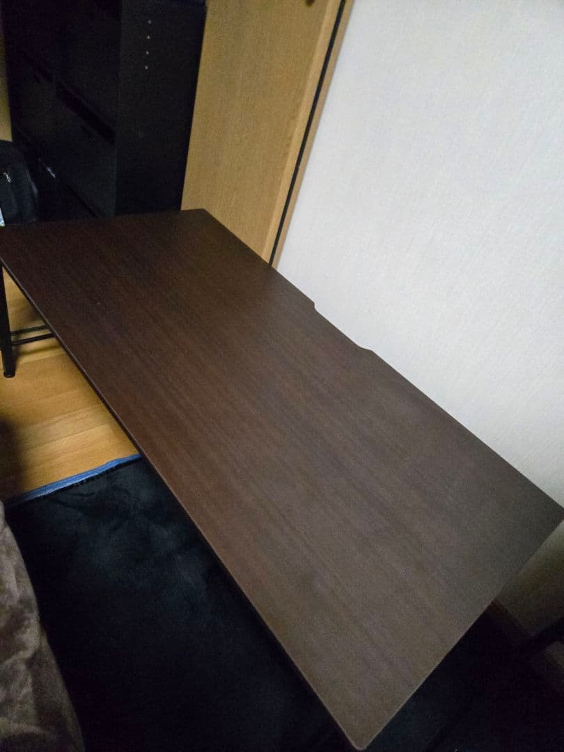 引き取り限定　ダークブラウン長方形テーブル