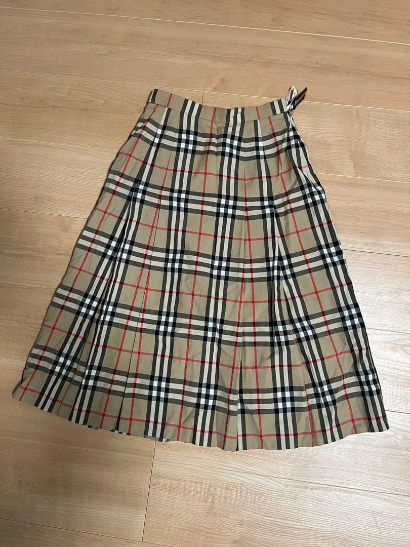 RT-152613 Burberrys チェック柄 プリーツスカート
