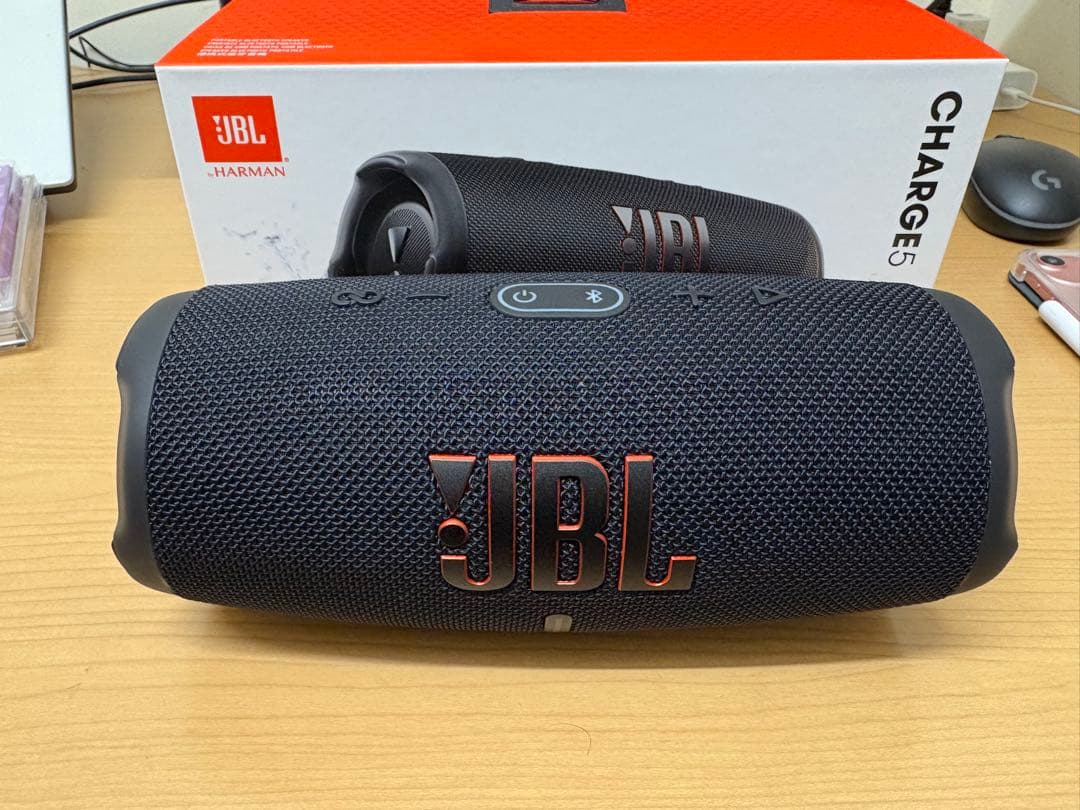 JBL Charge 5 ブラック ワイヤレススピーカー 箱、付属品付き